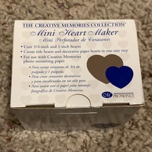 NIB Creative Memories Mini Heart Maker